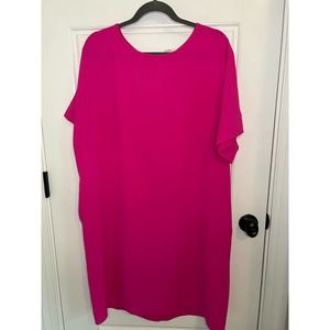 Great hot pink dress with pockets, women’s large (10-12)